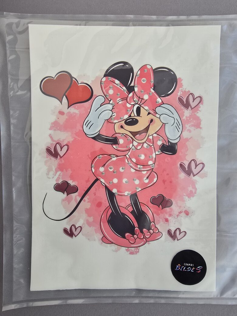 "Minnie", cukura papīrs ar apdruku