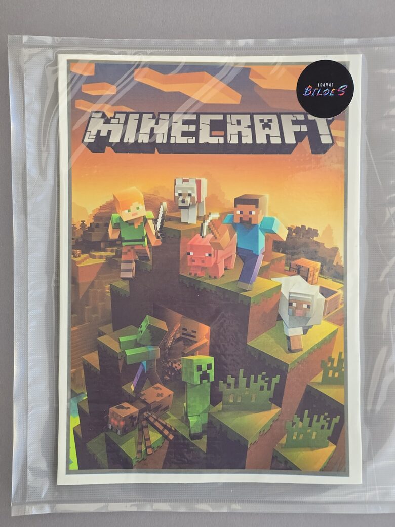 "Minecraft", cukura papīrs ar apdruku 