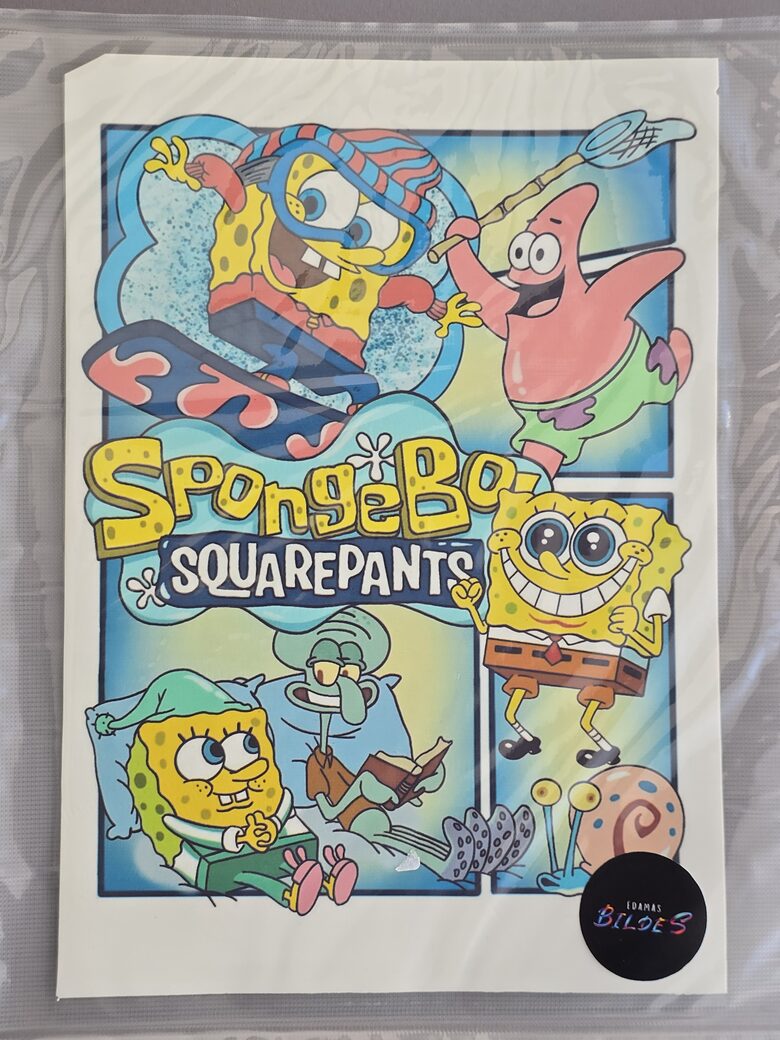 "Sūklis Bob", cukura papīrs ar apdruku 