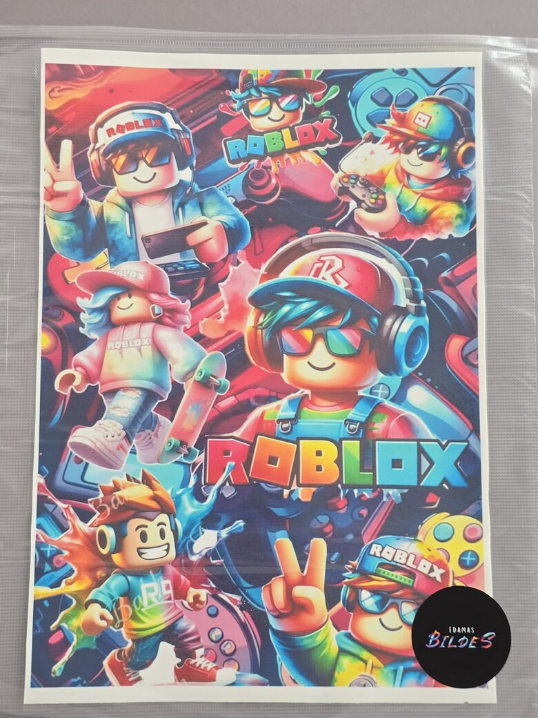 "Roblox", paraugs, cukura papīrs ar apdruku