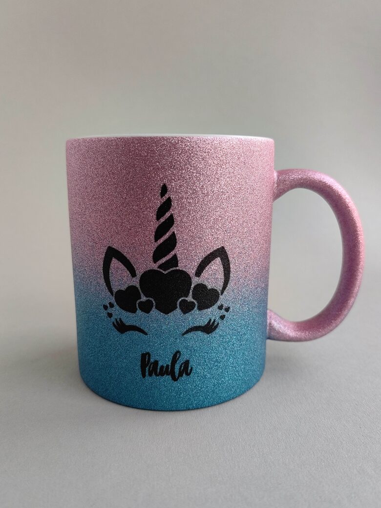 Keramikas krūze "Vienradzis" ar personalizāciju