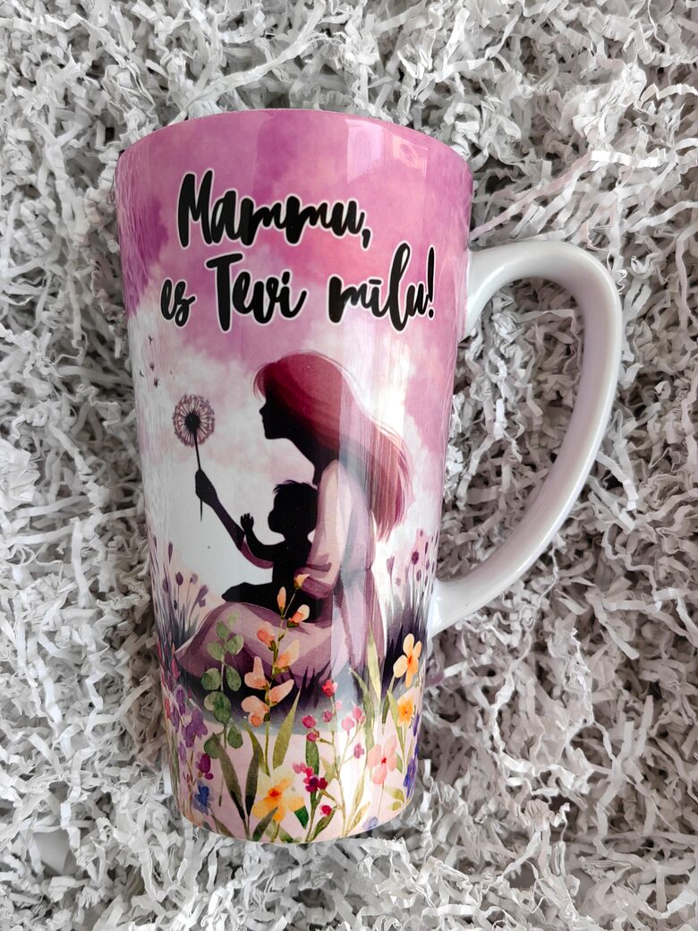 Latte krūze "Mammu, es Tevi mīlu!"