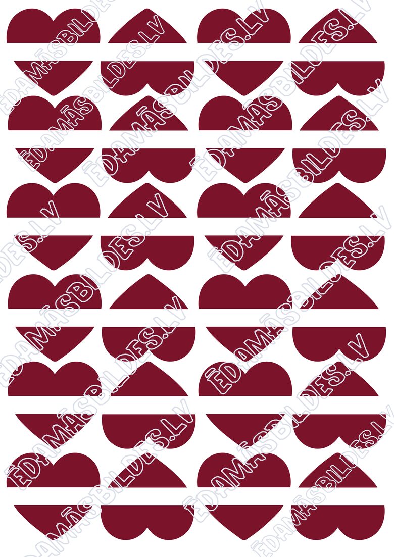 Chocolate Transfer Sheets "Mīlu Tevi Latvija!"