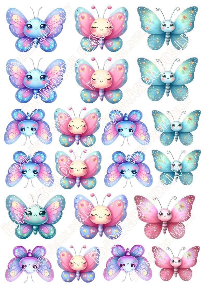 Cukura papīrs ar apdruku "Taurenīši"