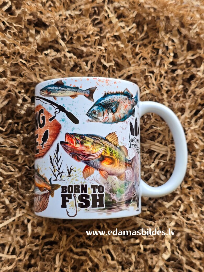 Keramikas krūze "Fishing life"