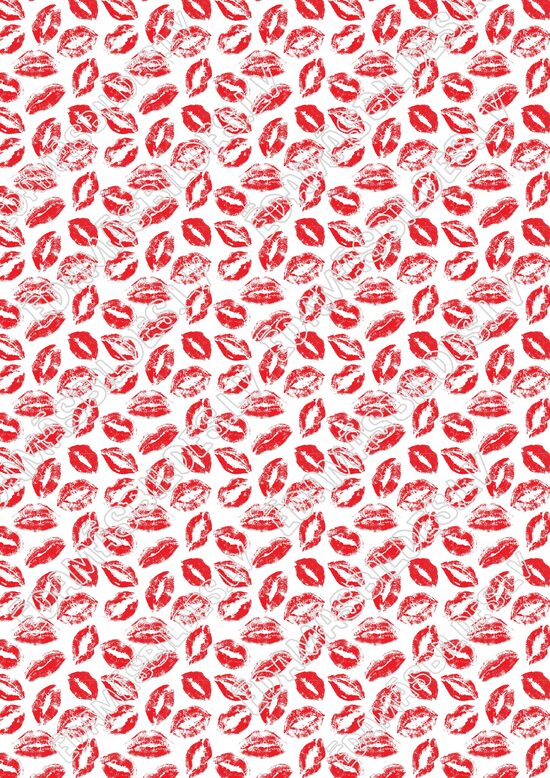 Chocolate Transfer Sheets "Lips", ar apdruku