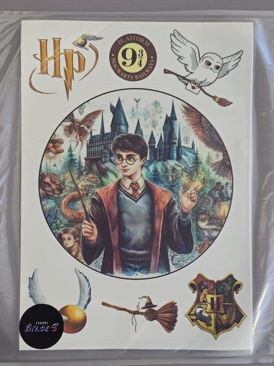 "HP" 18 cm, cukura papīrs ar apdruku 