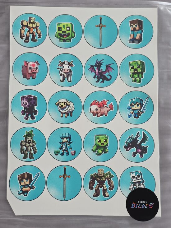 ""Mainkrafts 5 cm", cukura papīrs ar apdruku, ar nelielu brāķi