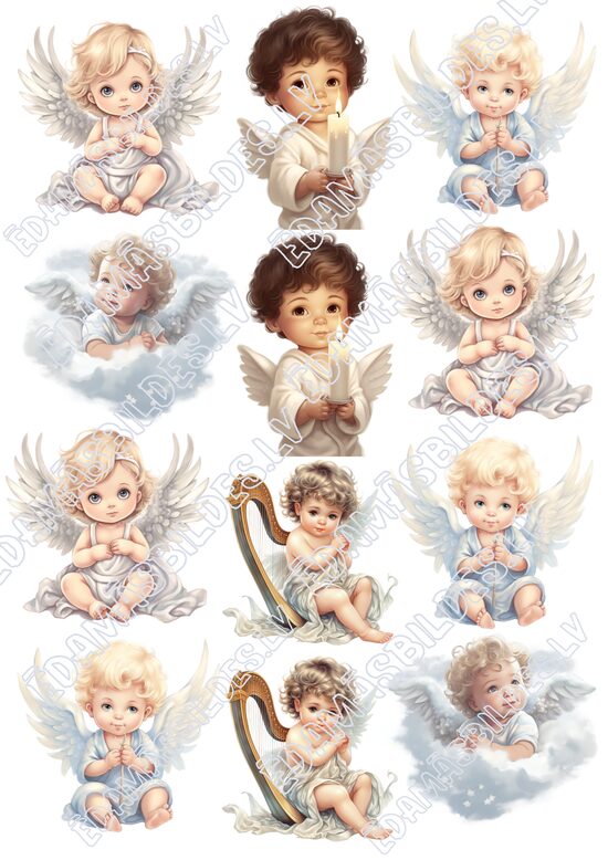 Cukura papīrs ar apdruku "Angel"