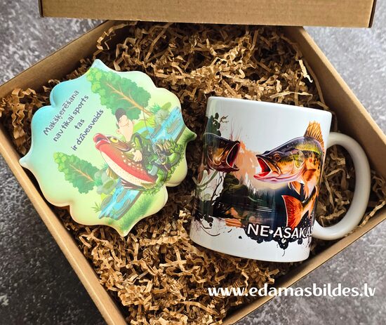 Dāvanu komplekts makšķerniekam "Ne asakas!"