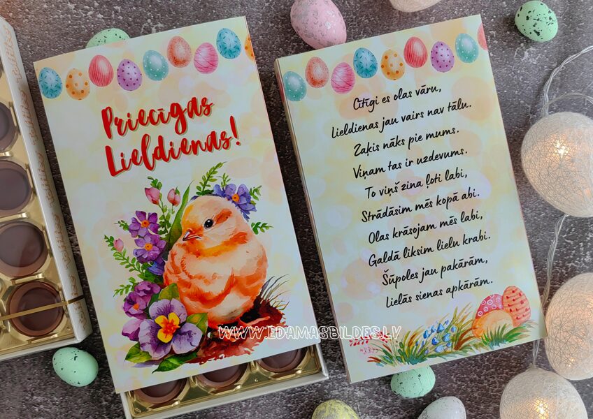 Konfektes kastītē "Lieldienu cālis"