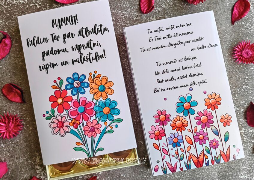 Konfektes kastītē " Mātes diena "