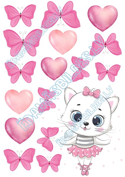 Cukura papīrs ar apdruku "Kaķis"