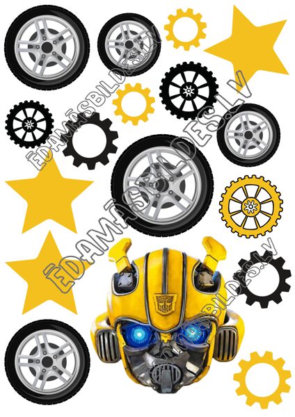 Cukura papīrs ar apdruku "Robots"